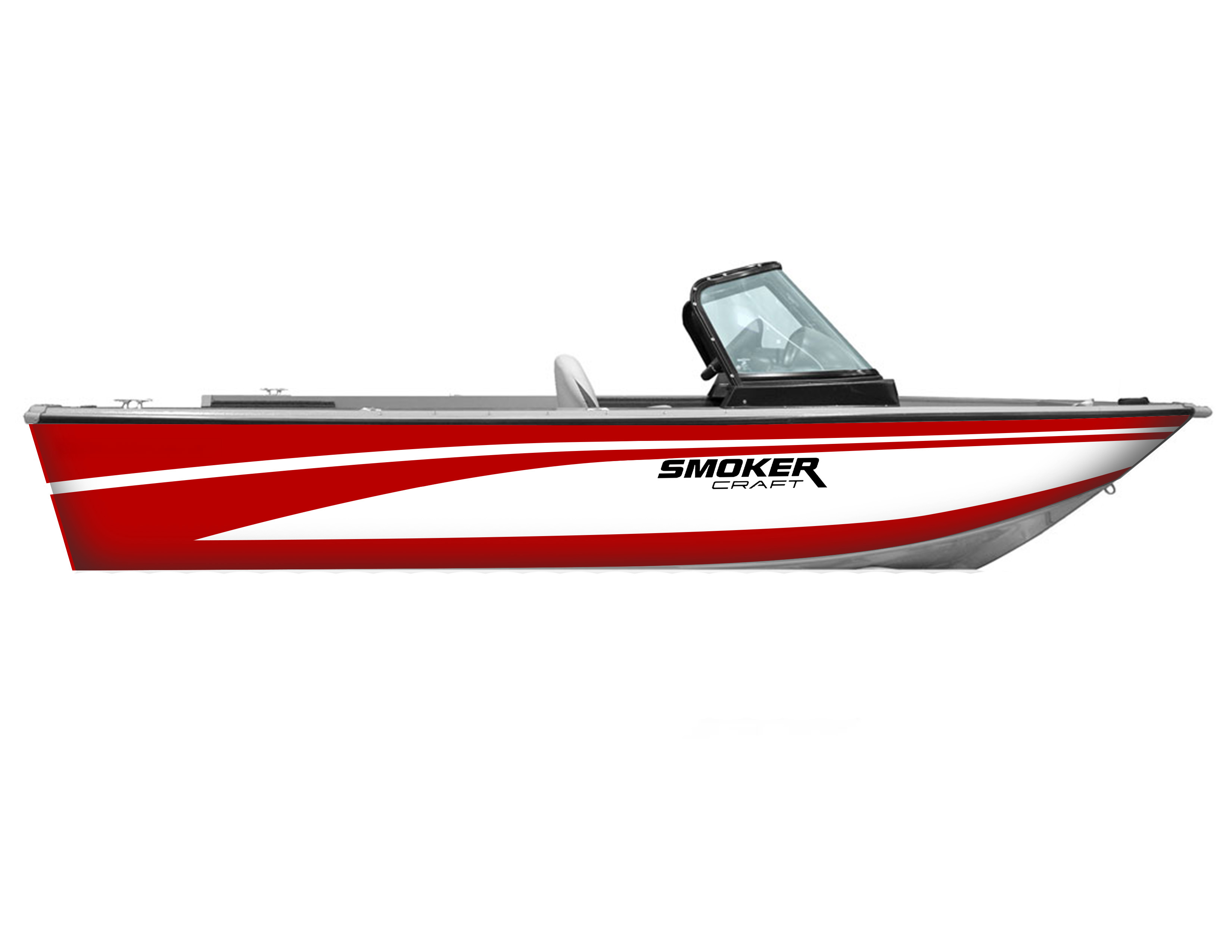 Red w/ White Stripe Exterior