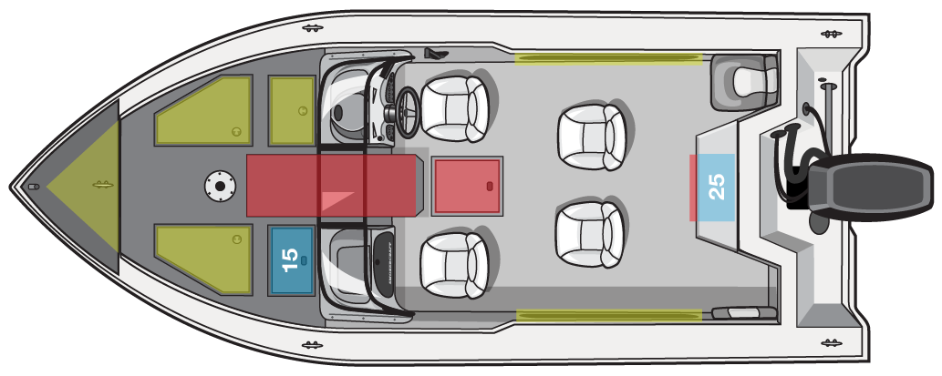 Overhead View of Adventurer 210 GLS Pro Troller